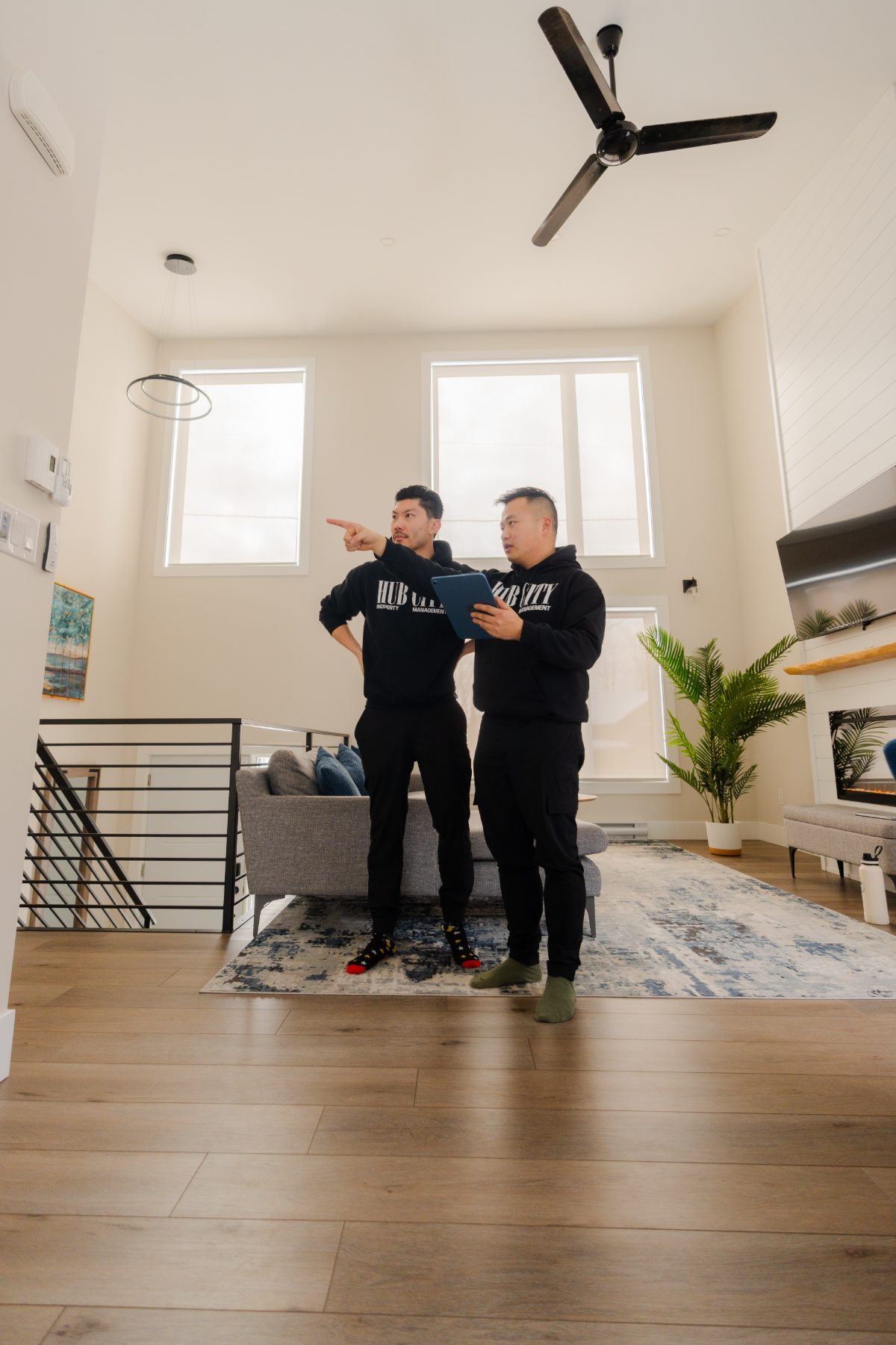Hub City Property Management team conducting a property inspection
